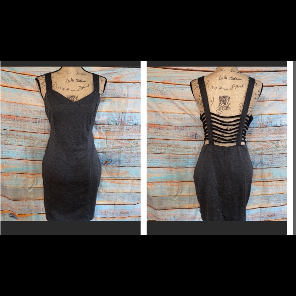 Dark gray Charlotte Russe mini dress
